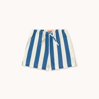 [TINYCOTTONS] Light Navy Striped Shorts - Light Navy