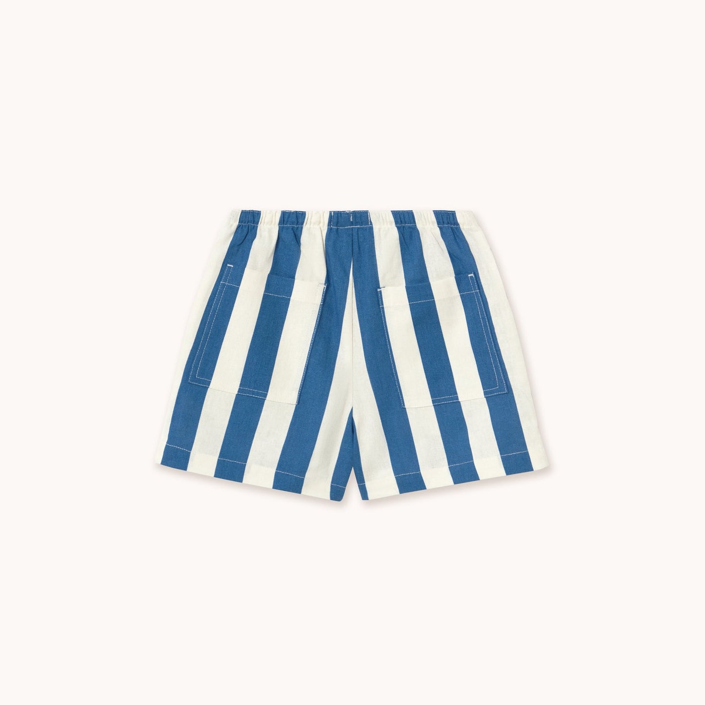 [TINYCOTTONS] Light Navy Striped Shorts - Light Navy