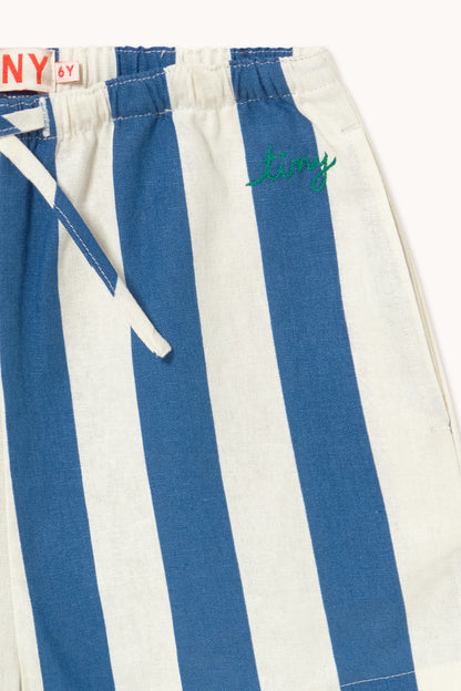 [TINYCOTTONS] Light Navy Striped Shorts - Light Navy