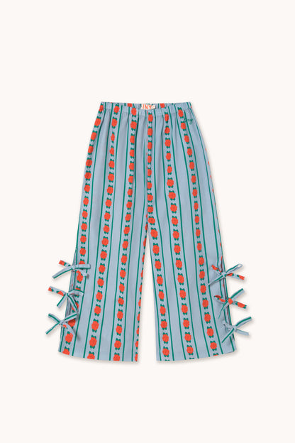 [TINYCOTTONS]Rose Pattern Pant - Washed Blue