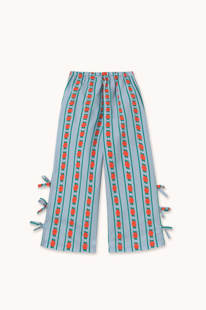 [TINYCOTTONS]Rose Pattern Pant - Washed Blue