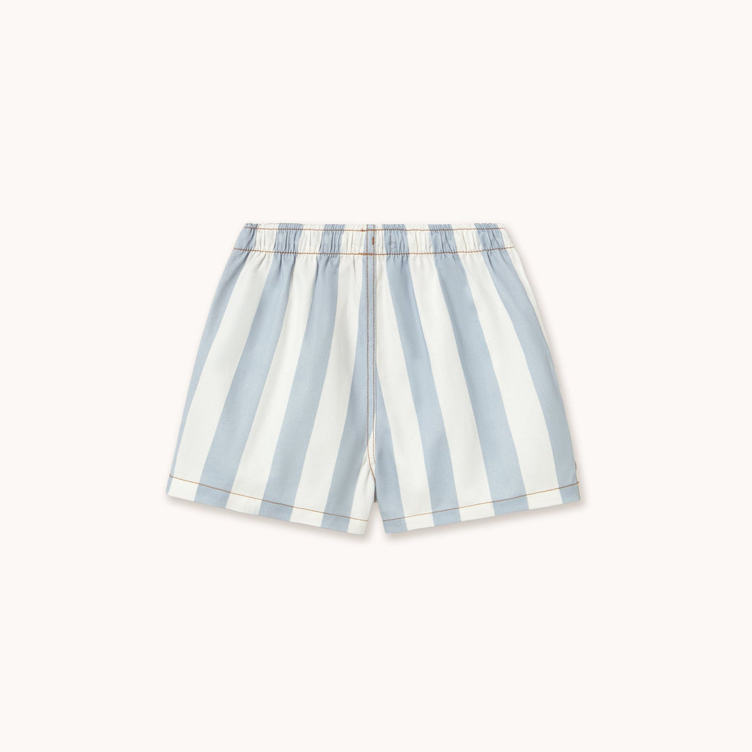 [TINYCOTTONS] Stripes Twill Shorts - Washed Blue
