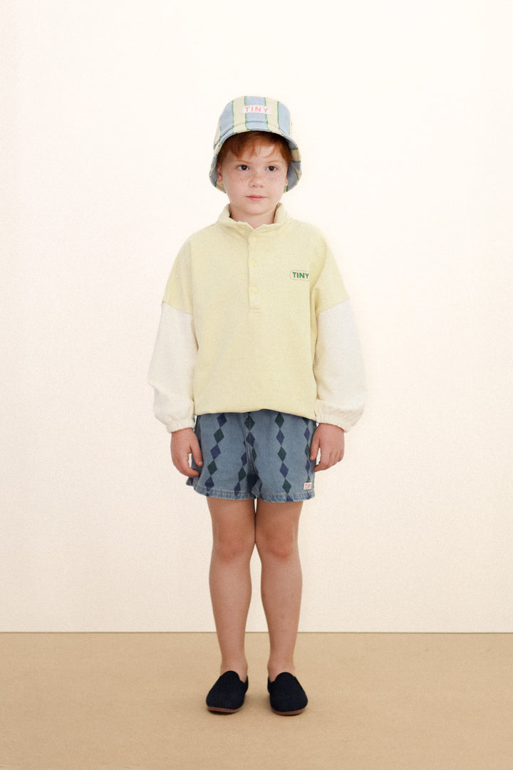 [TINYCOTTONS] Diamonds Shorts - Light Wash Denim