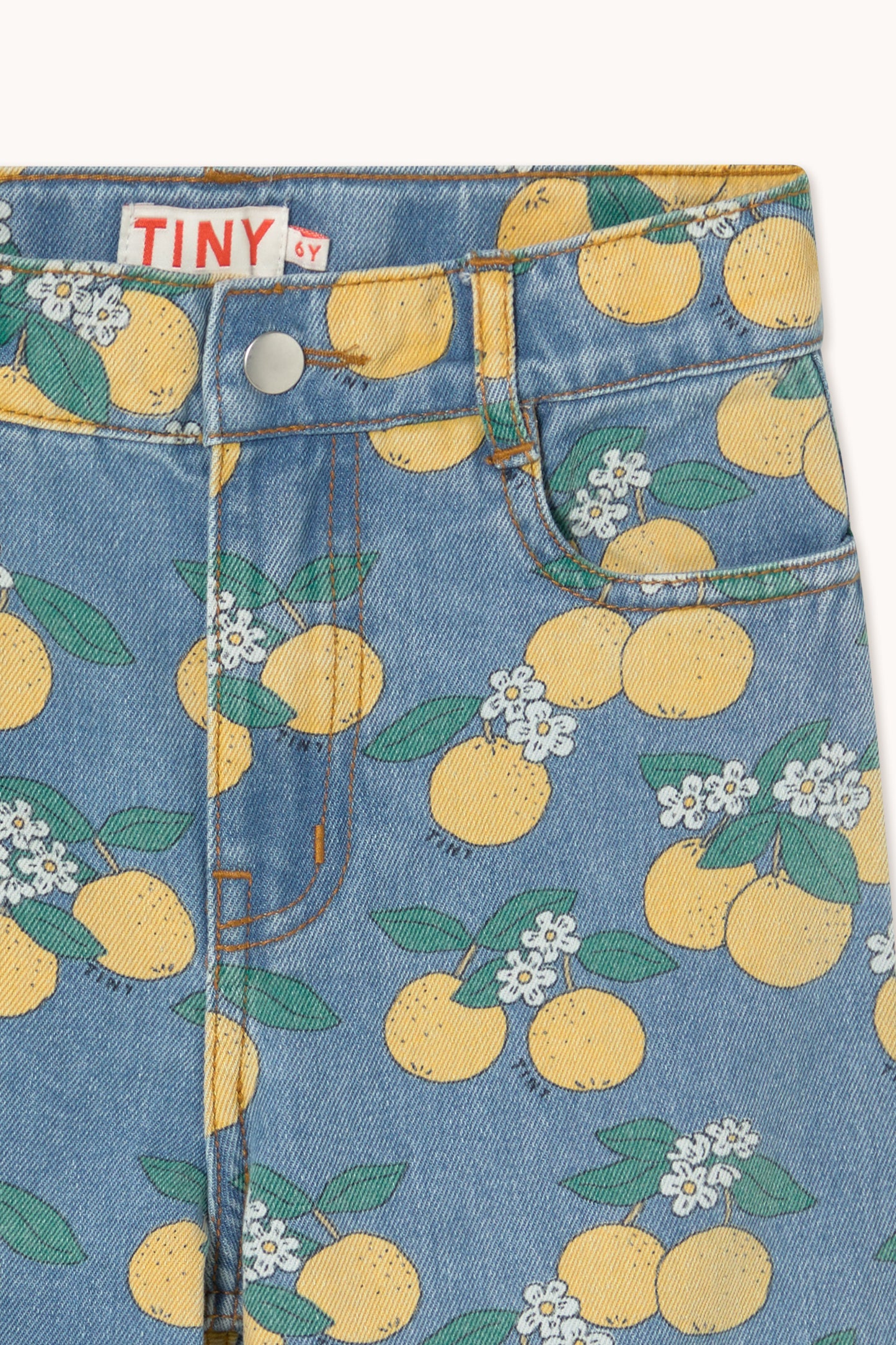 [TINYCOTTONS] Oranges Denim Jeans - Light Wash Denim