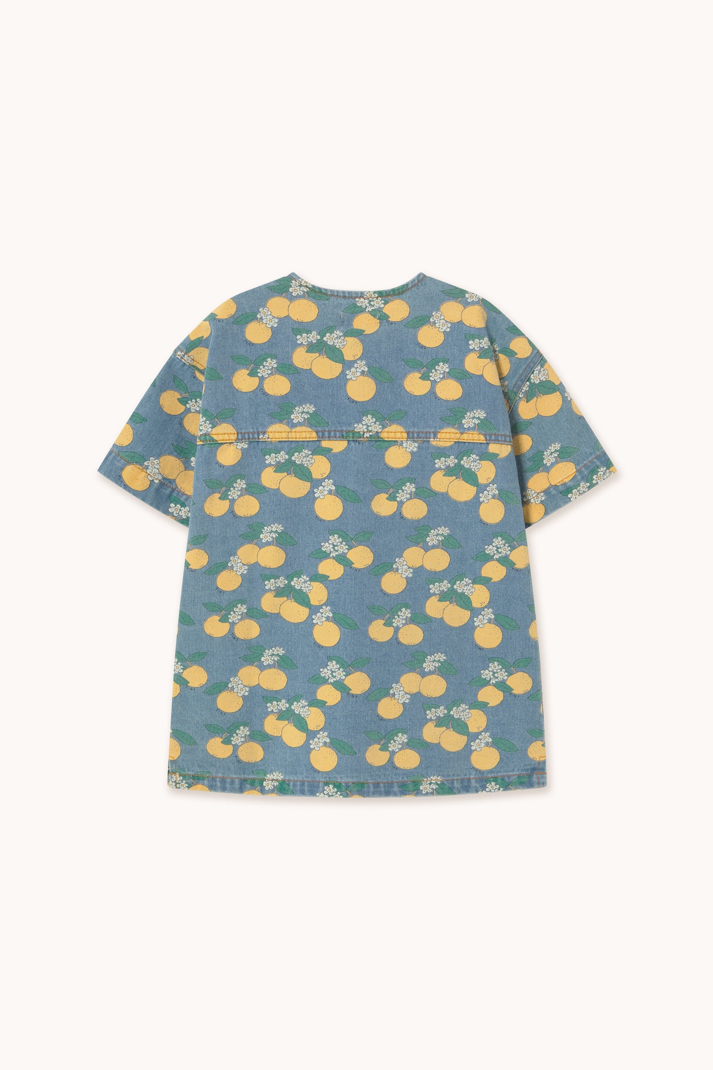 [TINYCOTTONS] Oranges Denim Dress - Light Wash Denim