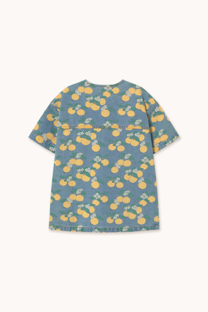 [TINYCOTTONS] Oranges Denim Dress - Light Wash Denim