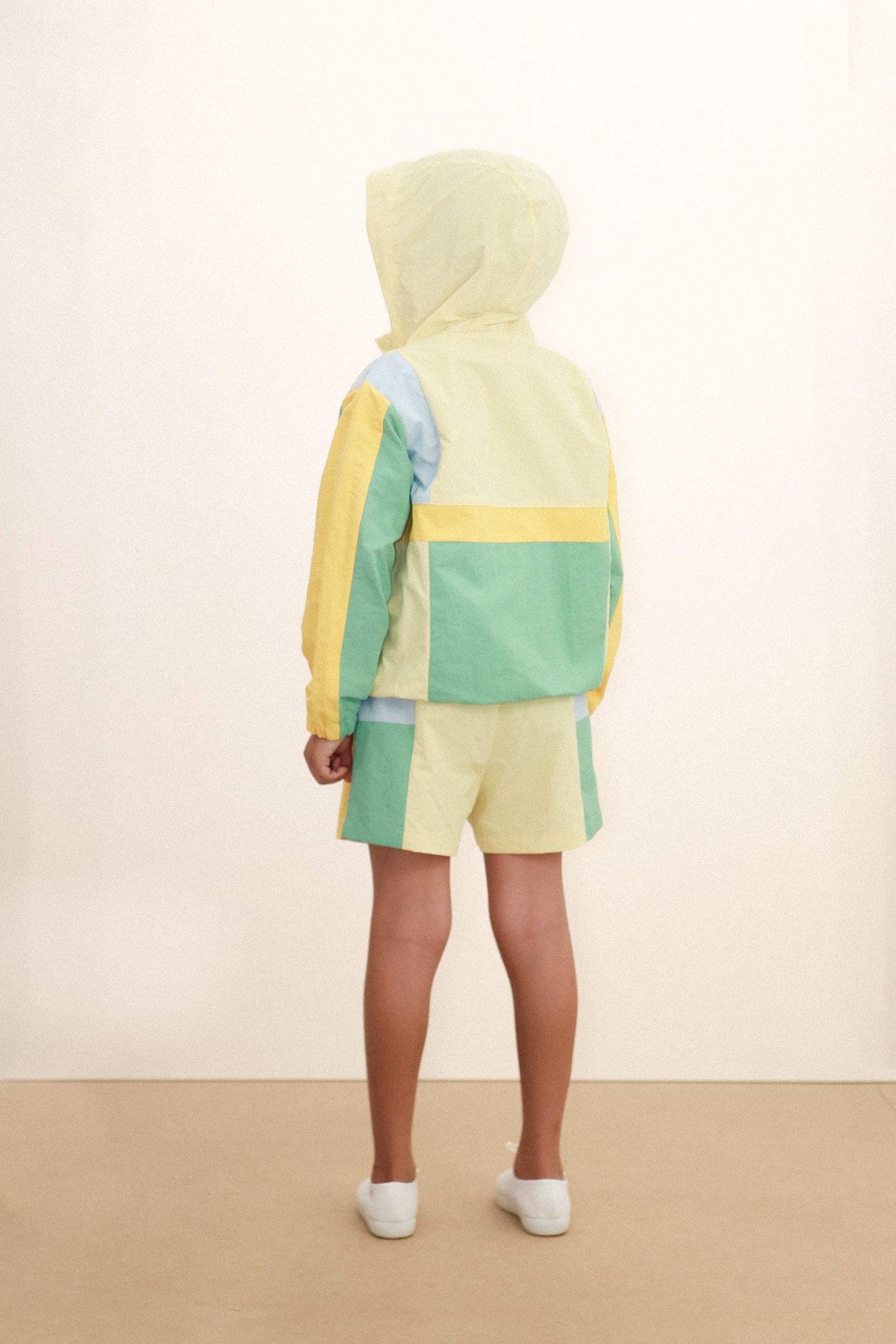 [TINYCOTTONS] Color Block Woven Shorts - Multicolor
