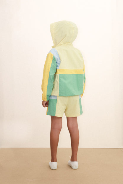 [TINYCOTTONS] Color Block Woven Jacket - Multicolor