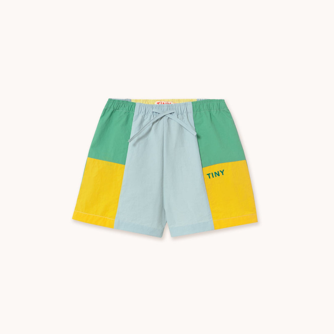 [TINYCOTTONS] Color Block Woven Shorts - Multicolor