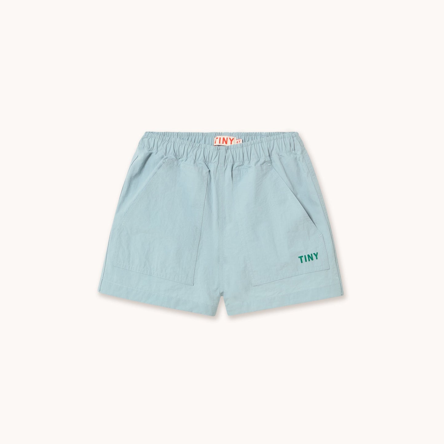 [TINYCOTTONS]Solid Woven Shorts - Washed Blue
