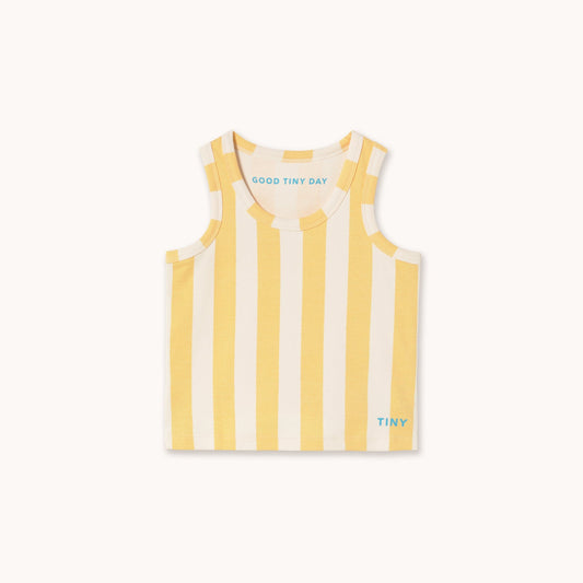 [TINYCOTTONS]Yellow Stripes Tank Top - Dusty Yellow