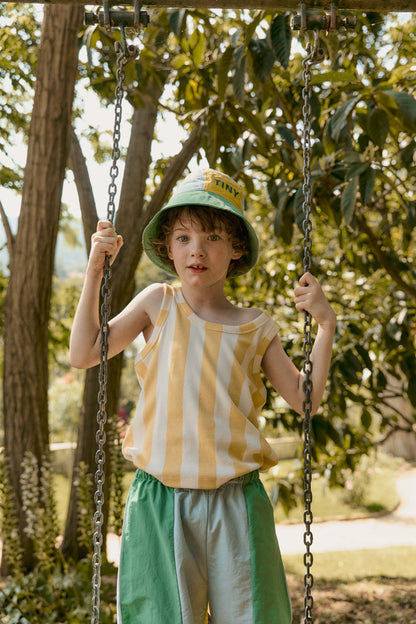 [TINYCOTTONS]Yellow Stripes Tank Top - Dusty Yellow