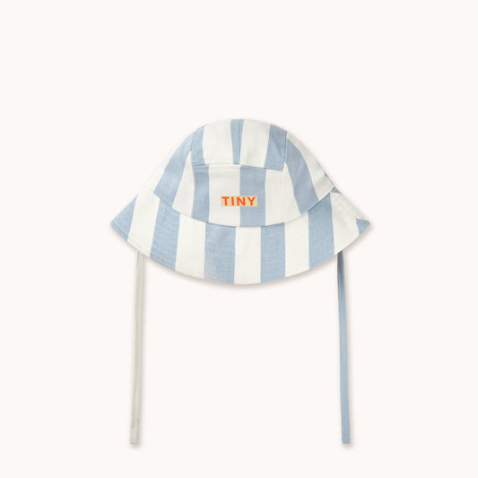 [TINYCOTTONS]Blue Stripes Bucket Hat - Washed Blue