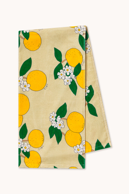 [TINYCOTTONS] Oranges  Towel - Pastel Yellow