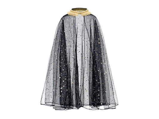 [PartyDeco]Costume for a girl - Cape, black