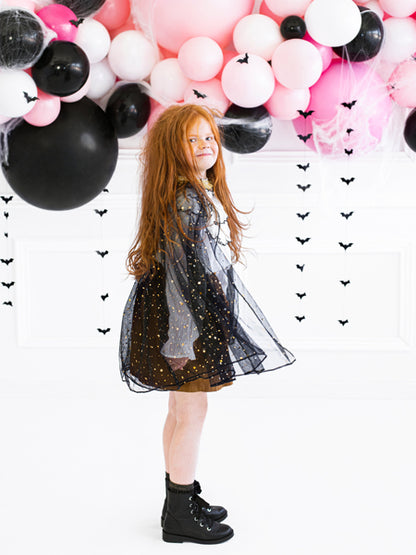 [PartyDeco]Costume for a girl - Cape, black