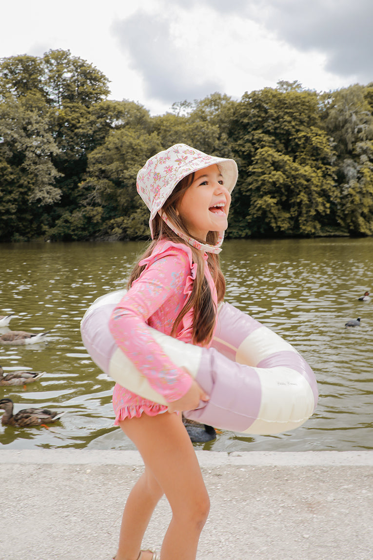 [Louise Misha] Sun Hat Devy - Cream Bucolia Fields