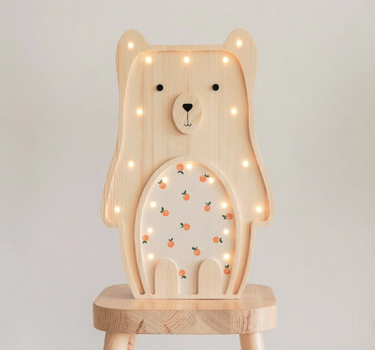 [r o o m G A G A ] Wooden Teddy Orange Belly