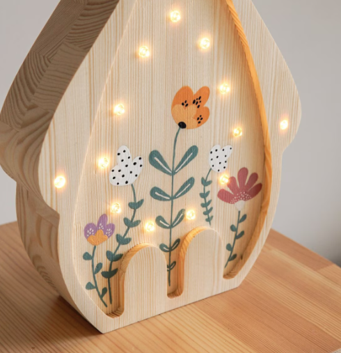 [r o o m G A G A ] Wooden Bunny Lamp - Spring Edition