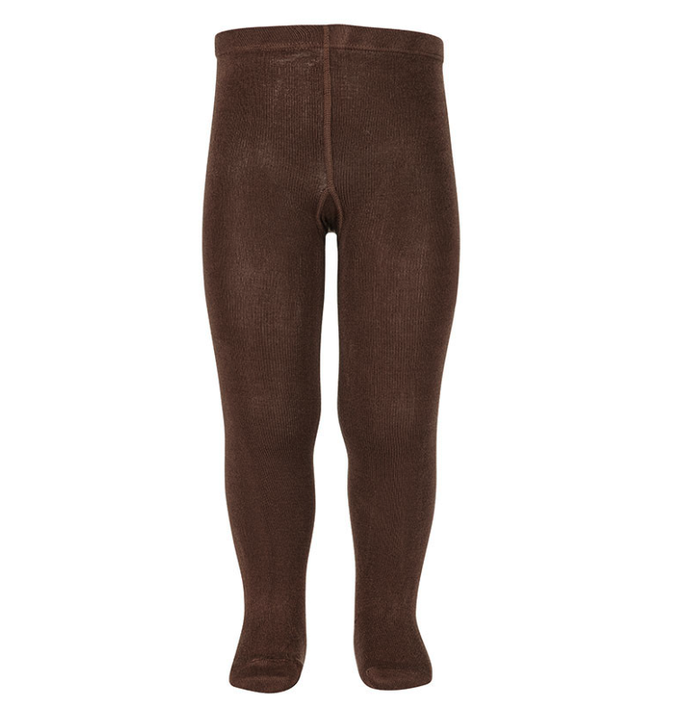 [Condor] Plain Stitch Basic Tights - [383 Chesnut]