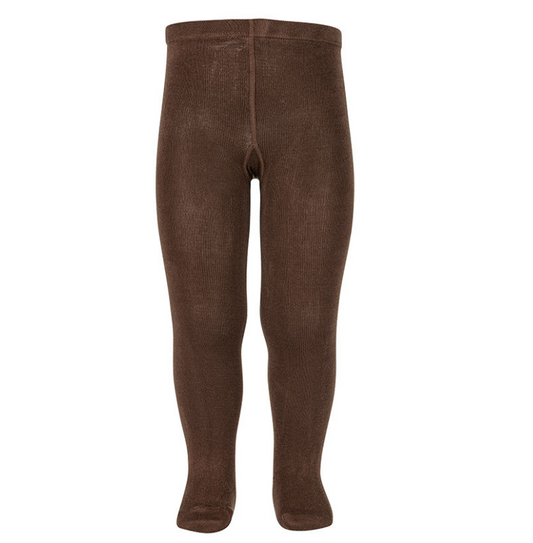 [Condor] Plain Stitch Basic Tights - [383 Chesnut]