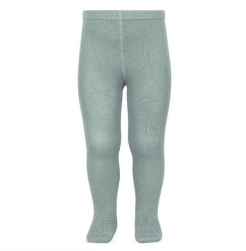 [Condor] Plain Stitch Basic Tights - [756 Dry Green]
