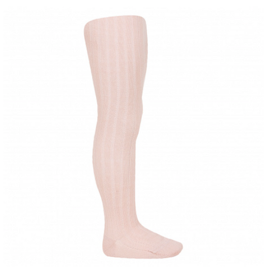 [Condor] Merino Wool - Blend Rib Tights - [914 Nude]