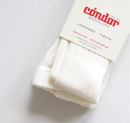 [Condor] Basic Rib Tights - [303 Beige]