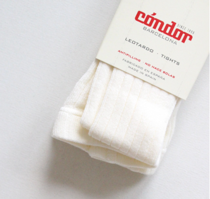 [Condor] Basic Rib Tights - [303 Beige]