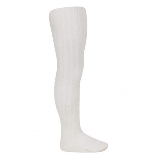 [Condor] Merino Wool - Blend Rib Tights - [913 Beige]