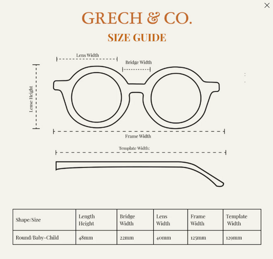 [Grech & Co.][1-8Y] Original Round Sunglasses - Bubble Gum
