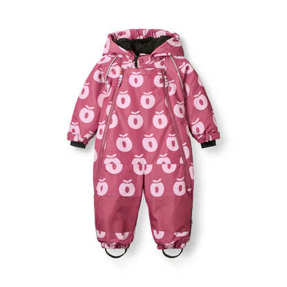 [Smafolk] Snowsuit For Toddlers With Apples - Berry Hug