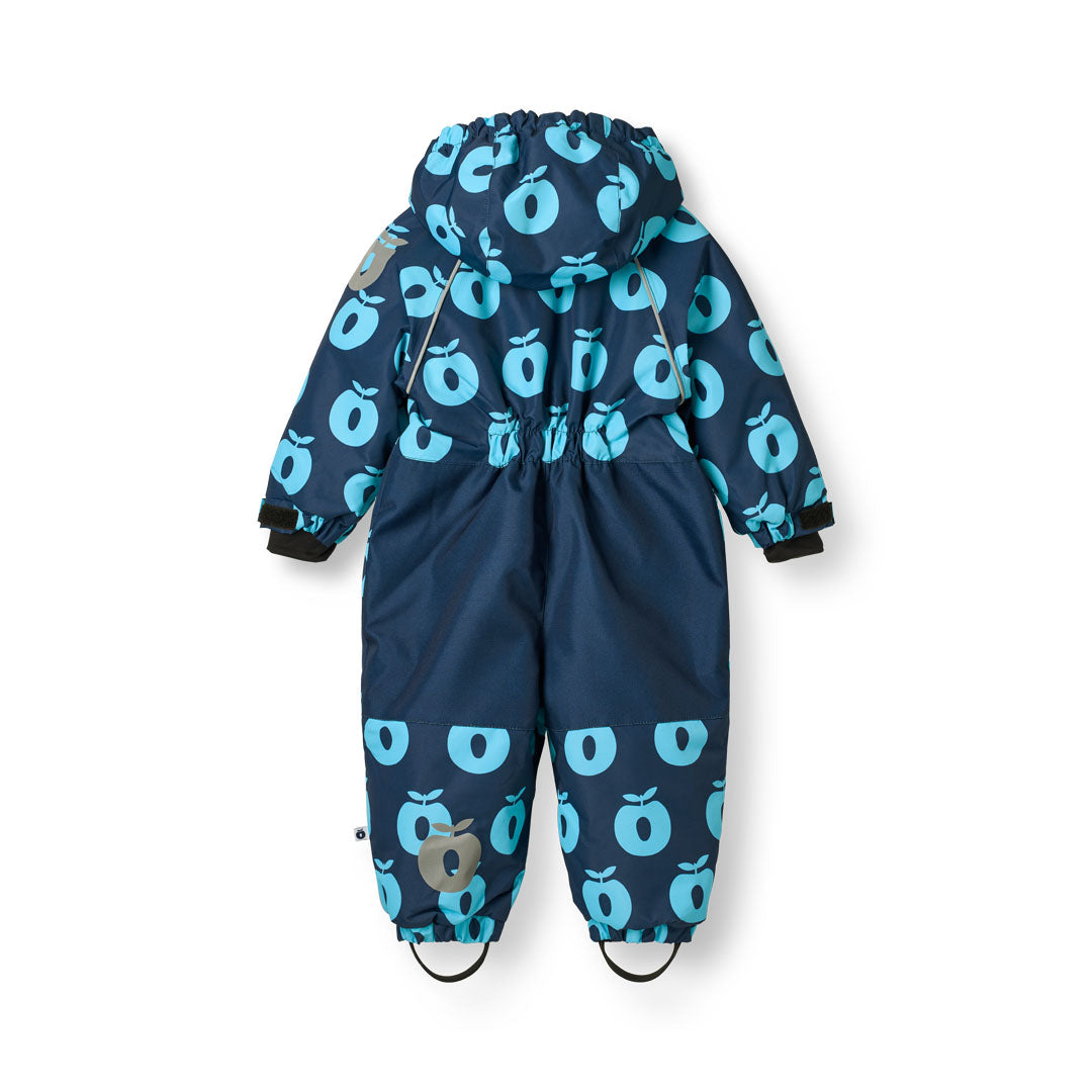 [Smafolk] Snowsuit For Toddlers With Apples - Midnight