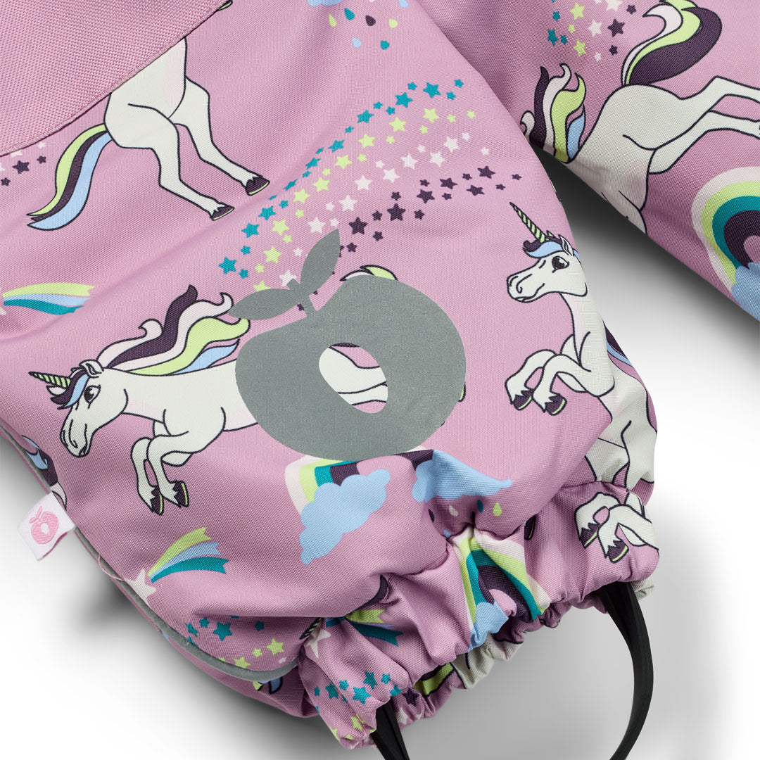 [Smafolk] Snowsuit For Toddlers With Unicorns - Sweet Lilac