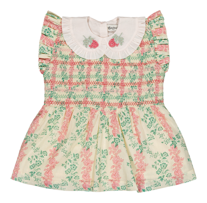 [Bachaa] Sunbeam Blouse & Short Set - Arabesque print