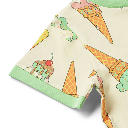 [Smafolk] T-shirt With Ice cream - Marshmallow