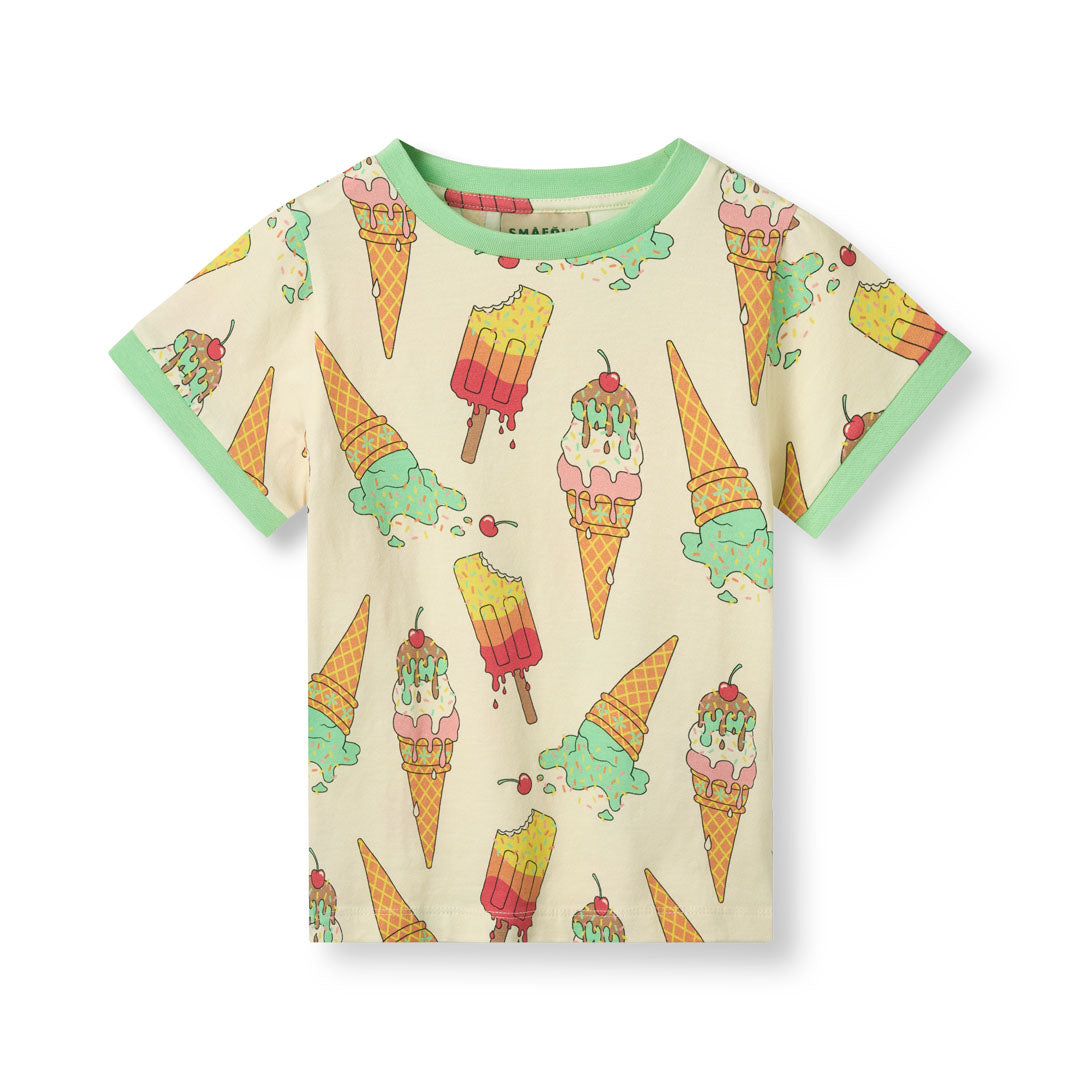 [Smafolk] T-shirt With Ice cream - Marshmallow