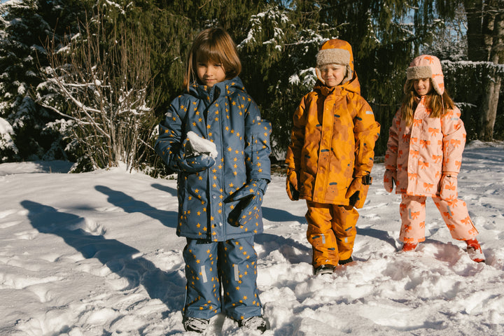 [TINY COTTONS] Tiny Bow Snow Jacket - Peach