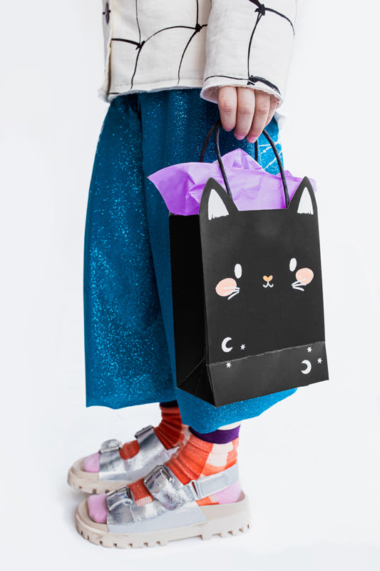 [PartyDeco]Gift bag Cat, mix, 8x14x18 cm