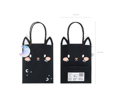 [PartyDeco]Gift bag Cat, mix, 8x14x18 cm