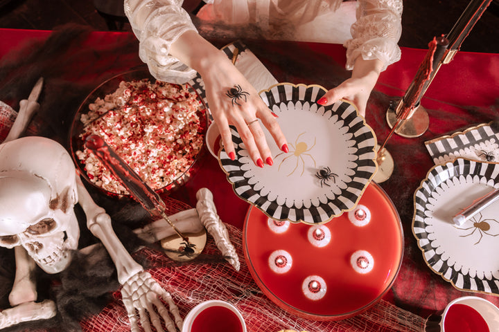 [PartyDeco]Spider Plates, 23 cm, mix