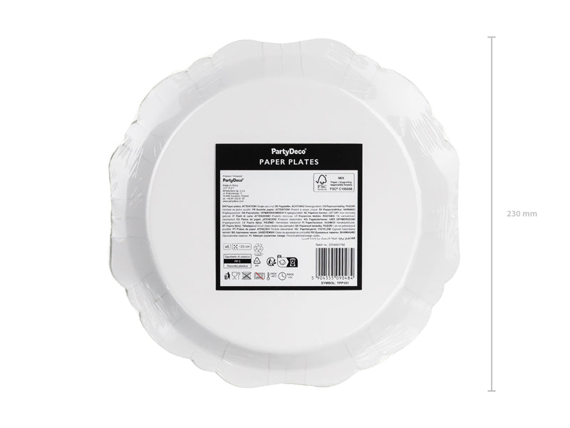 [PartyDeco]Spider Plates, 23 cm, mix