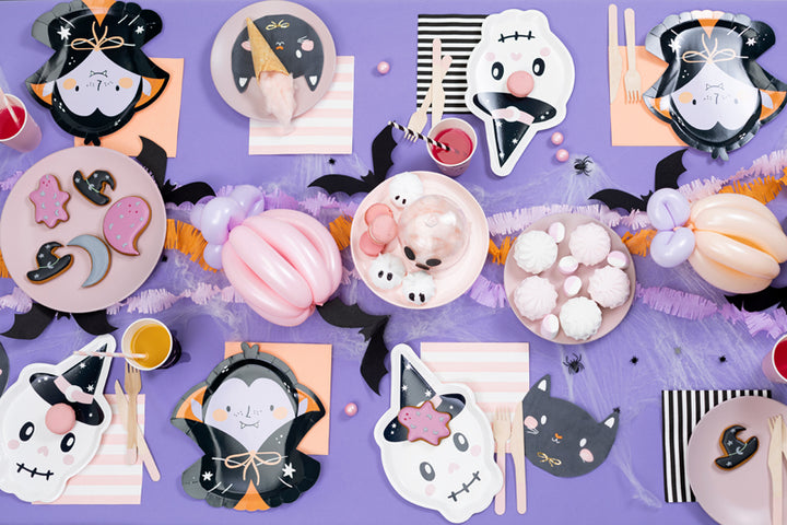 [PartyDeco]Paper Plates Skull, 18x27 cm
