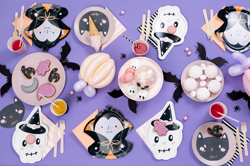 [PartyDeco]Paper Plates Skull, 18x27 cm