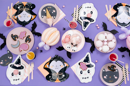 [PartyDeco]Paper Plates Skull, 18x27 cm