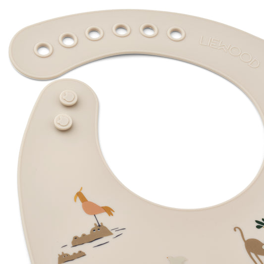 [Liewood] Tilda Printed Bib 2pack - All Together / Sandy