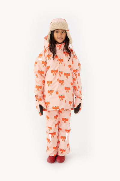 [TINY COTTONS] Tiny Bow Snow Trousers - Peach