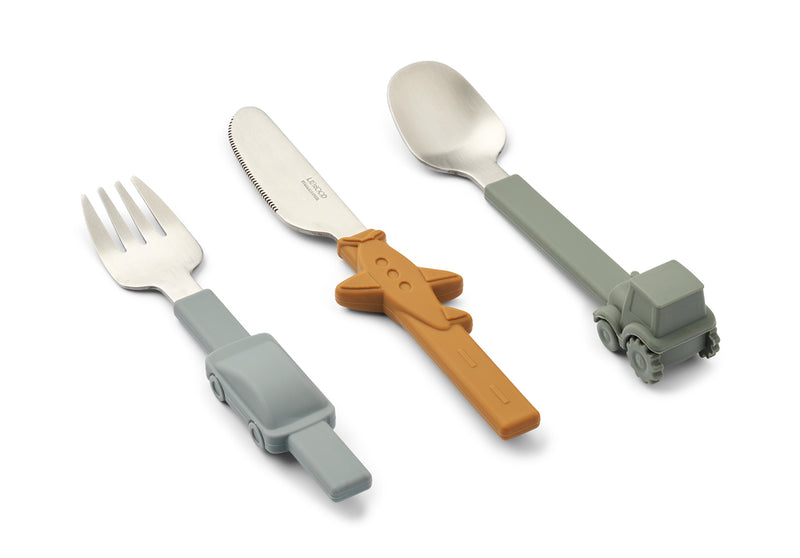 [Liewood]Tove cutlery set - Blue fog mix