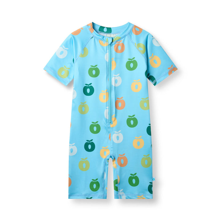 [Smafolk] UV50 Swimming Suit With Apple - Polo Blue