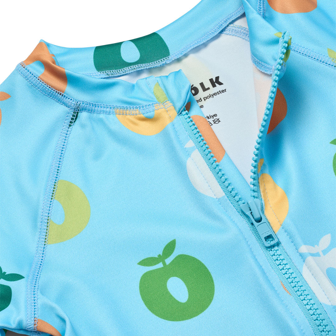 [Smafolk] UV50 Swimming Suit With Apple - Polo Blue